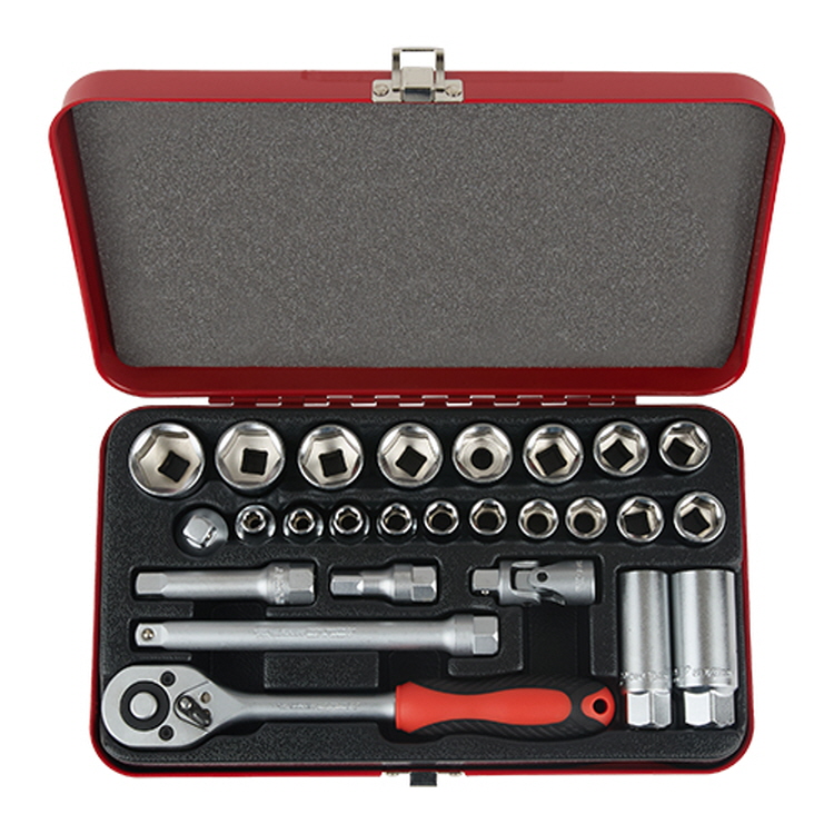 썬키 소켓렌치 세트 27pcs 3/8 SSR-27 - 상품 이미지
