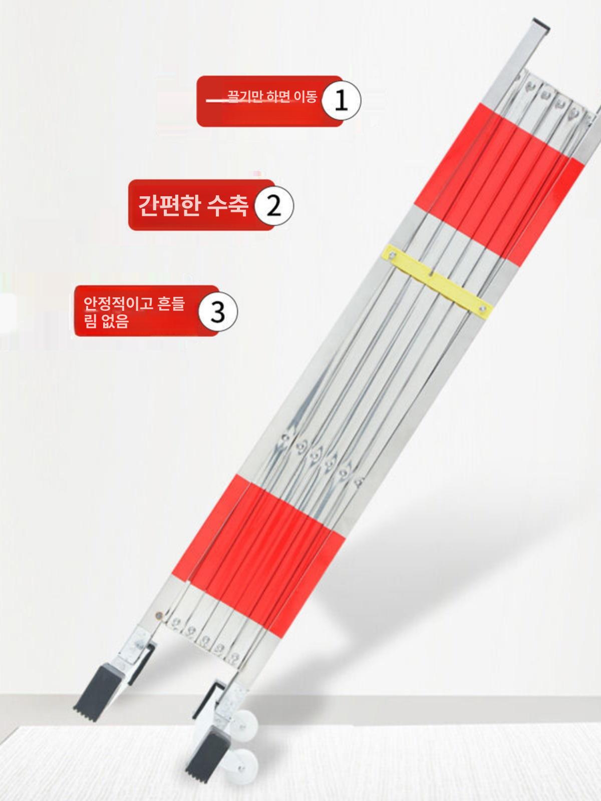 공사장 자바라 대문 이동식 출입통제 휀스 바리케이트 바퀴형 - 상세 이미지 3