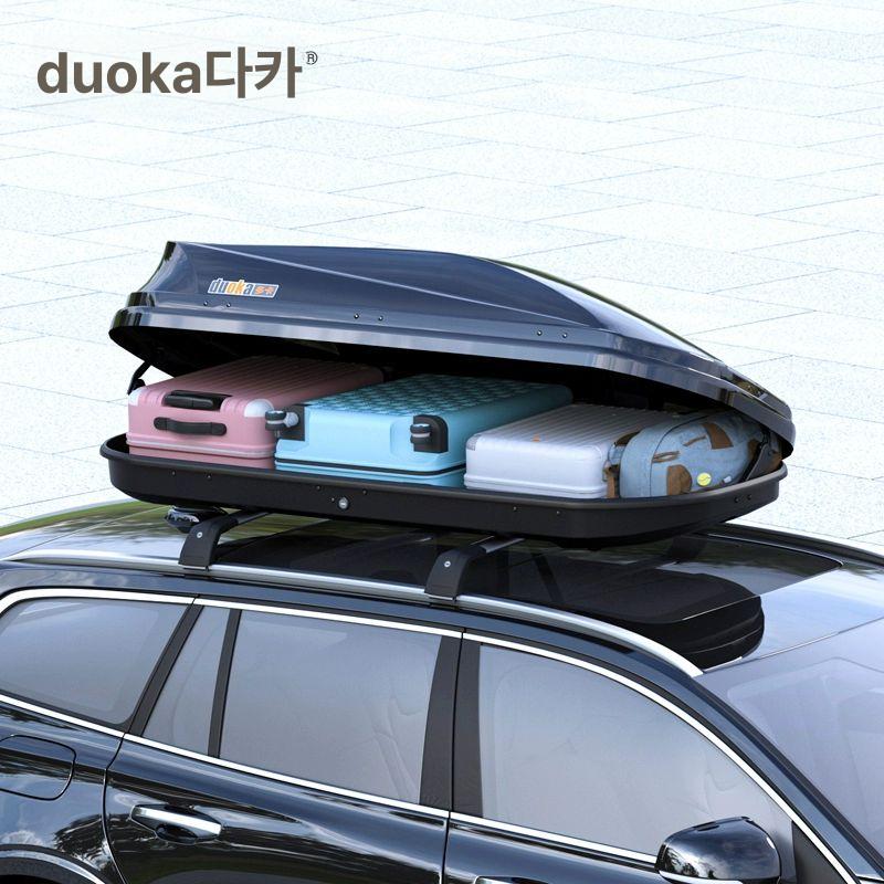 SUV 루프박스 루프백 600L 자동차 루프탑 캐리어 650L 블랙 드릴링 불필요 - 상세 이미지 4