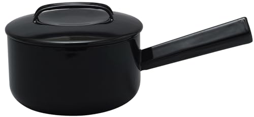 노다호로 소스팬 17cm 법랑 가스IH대응 편수냄비 일본제 NOMAKU 블랙