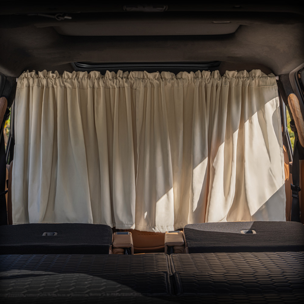 크레이지몬스터 차박 커튼 차량 암막 커튼 차량용 햇빛가리개 특허 압축봉 세트 제품 이미지