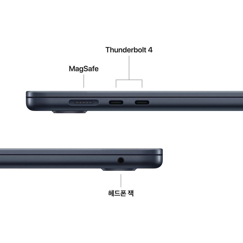 애플 맥북에어 15 M5 CPU 10코어 GPU 10코어 16GB, 512GB, 미드나이트 상품 이미지