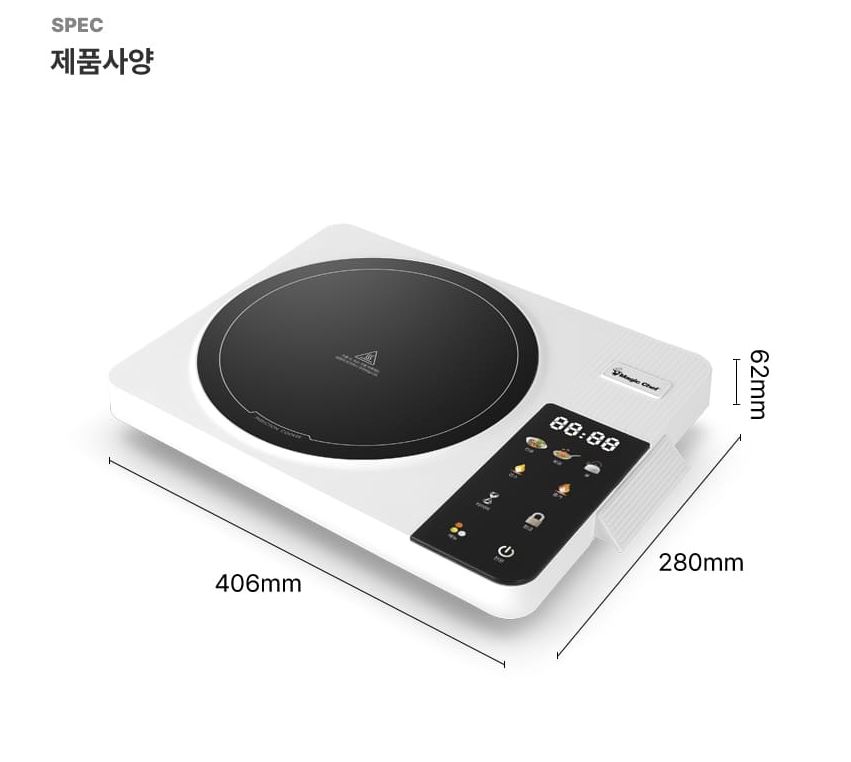 매직쉐프 인덕션 1구 K1 전기레인지 미니 전기렌지 이미지 8