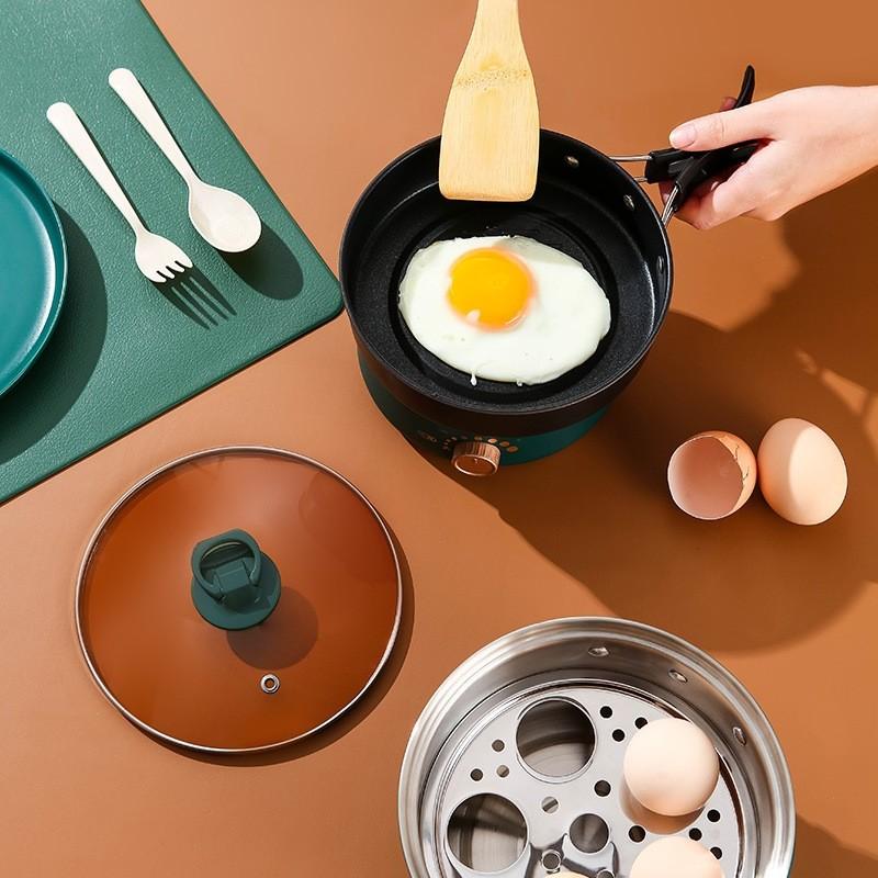 휴대용 라면 포트기 여행용 복고 전기포트 멀티쿠커 그린 110V 미국 표준 기타 냄비 구성 - 상세 이미지 2