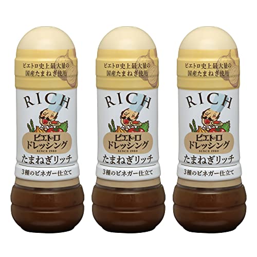 피에트로 드레싱 양파 리치 3개 피에트로 역사상 최대량의 국산 양파 사용】 3종의 비네거