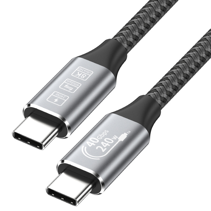 옵토프로 240W 40G 8K C to C타입 USB4 초고속충전 케이블 0.5m - 상세 이미지 2