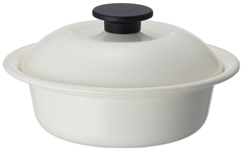 노다호로 내열냄비 법랑 가스IH대응 소형 1인용 일본제 코코나베 유백색