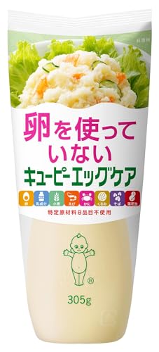 큐피 에그 케어(계란 미사용) 마요네즈 타입 305g X 3개 알레르기 배려 식품