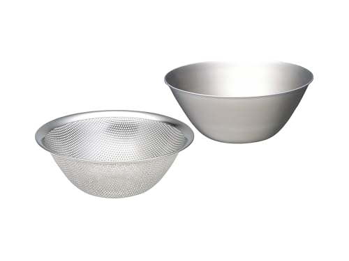 야나기소리 스테인리스 채반 볼 세트 19cm 일본제 무광 손질용 18-8 스테인리스 츠바메산조