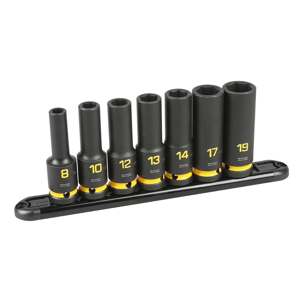 썬키 롱임팩소켓 세트 1/2 7pcs SIH-7LS - 상품 이미지