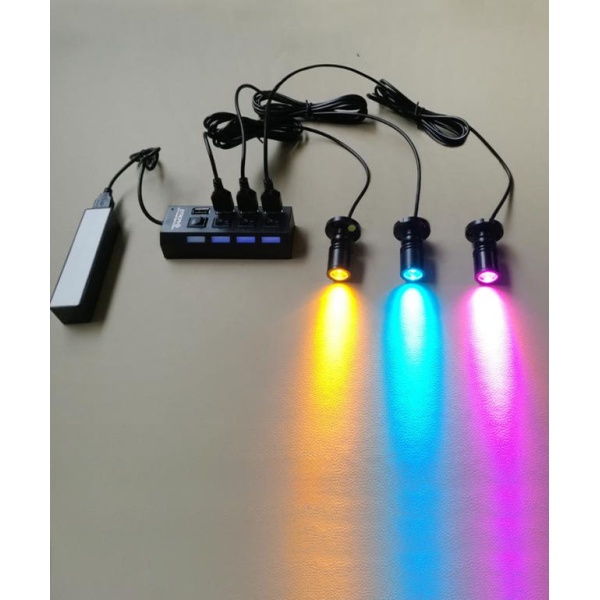 전문가용 무대 조명 공연 전시 천장 특수 블랙 USB 직결 3W 블랙 USB 직결 3W - 상품 이미지