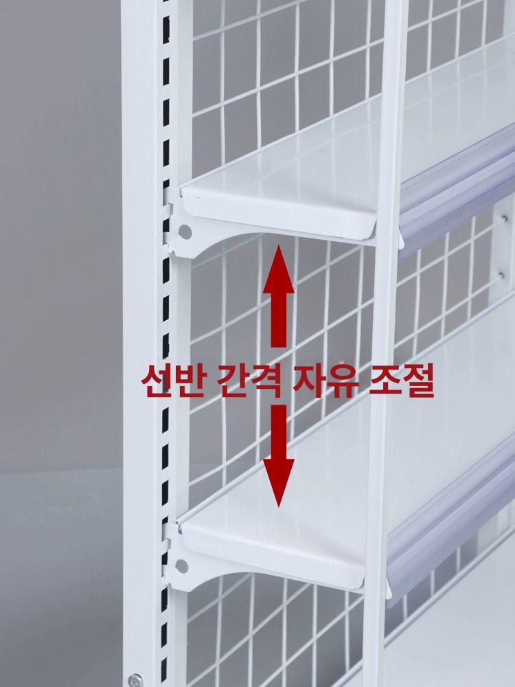 마트 매대 과자 미니펜트리 진열대 상품 팬트리 높이 80 투명 스트립 5단 - 상세 이미지 3