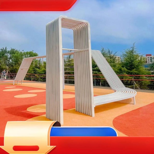 튼튼한 야외 벤치 휴게실 테라스 광장 마당 공원 그레이 버스정류장 그레이 - 상품 이미지
