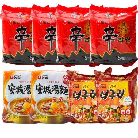 농심 신라면 20입+안성탕면 10입+너구리 10입 (총 40봉)