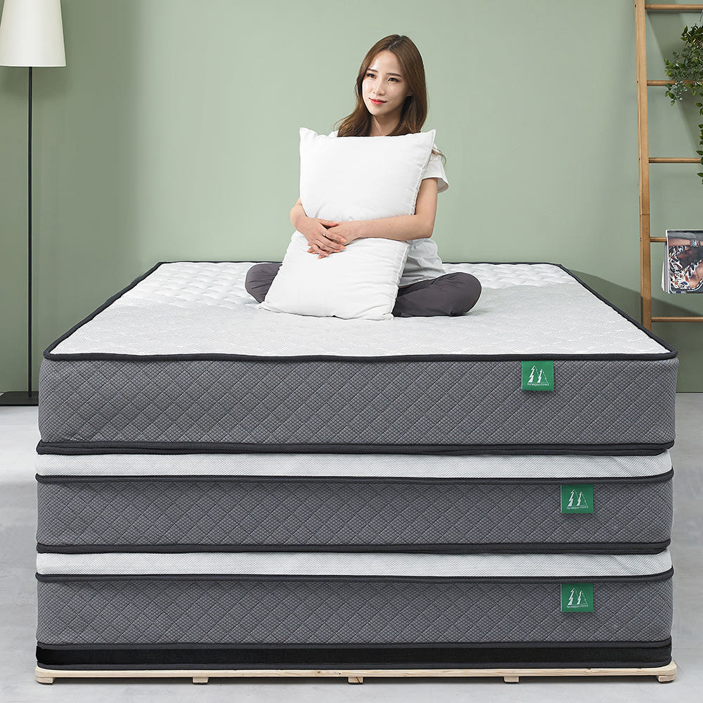 단단한 허리에좋은 매트리스 라텍스 침대 바닥 수면 1인용 본넬 스프링 멀티 싱글