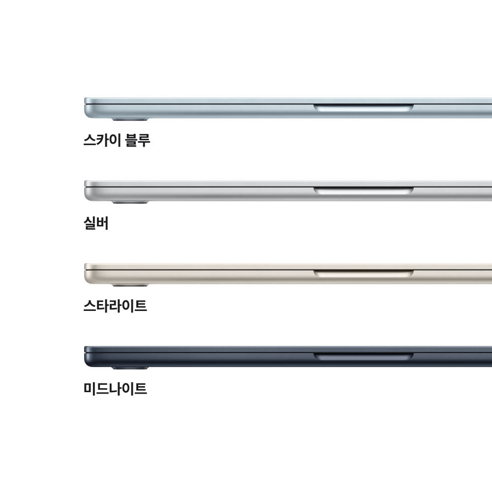 애플 맥북에어 13 M5 CPU 10코어 GPU 10코어 16GB, 1TB, 실버