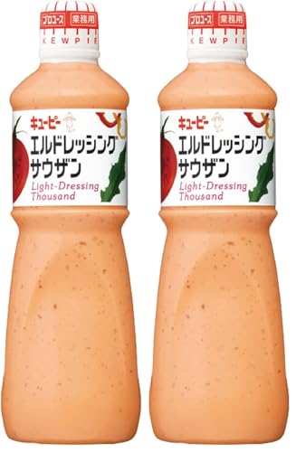 큐피 1L 드레싱 사우전드 1000ml (업소용) 대용량 (X 2)