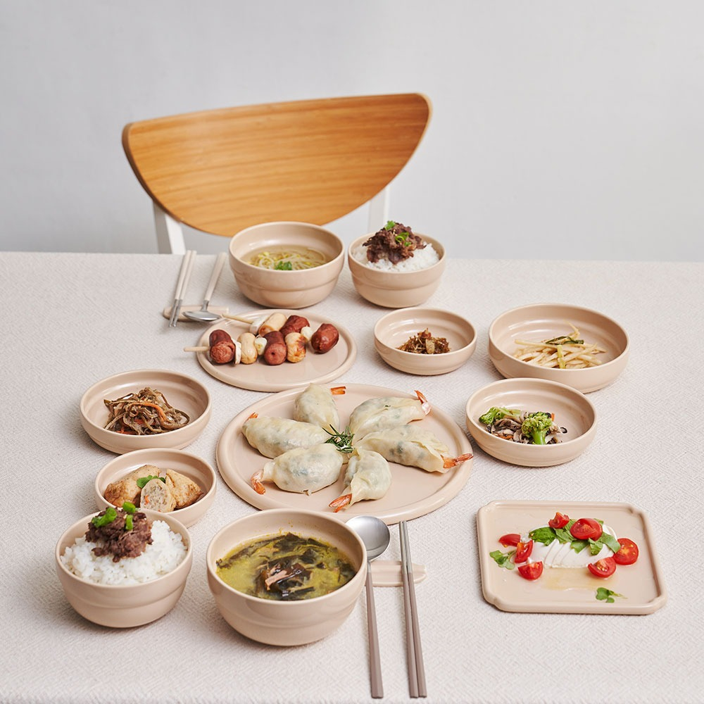 국산 2인 12P 도자기 그릇세트 한식기 식세기 전자레인지 오븐 자취 신혼부부 혼수 선물 이미지 8