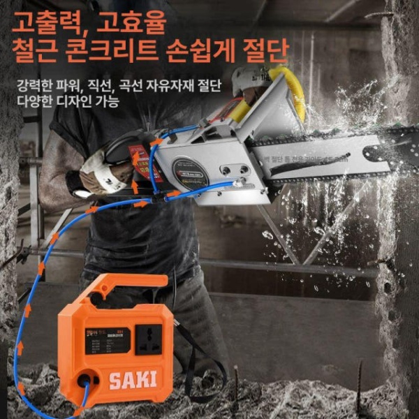 강력한 콘크리트 석재 건설용 절단기 체인톱 철근 무브러시 원형 350 벽 깊이35cm 350 벽 절단기 깊이35cm - 상세 이미지 3