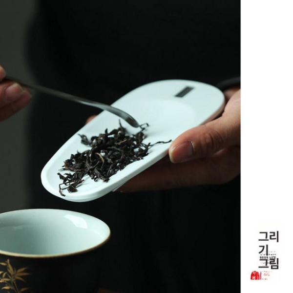 프리미엄 찻잎 정밀 전자 다도용 계량기 차무게 측정 카페용 젯블랙 젯블랙 - 상세 이미지 3