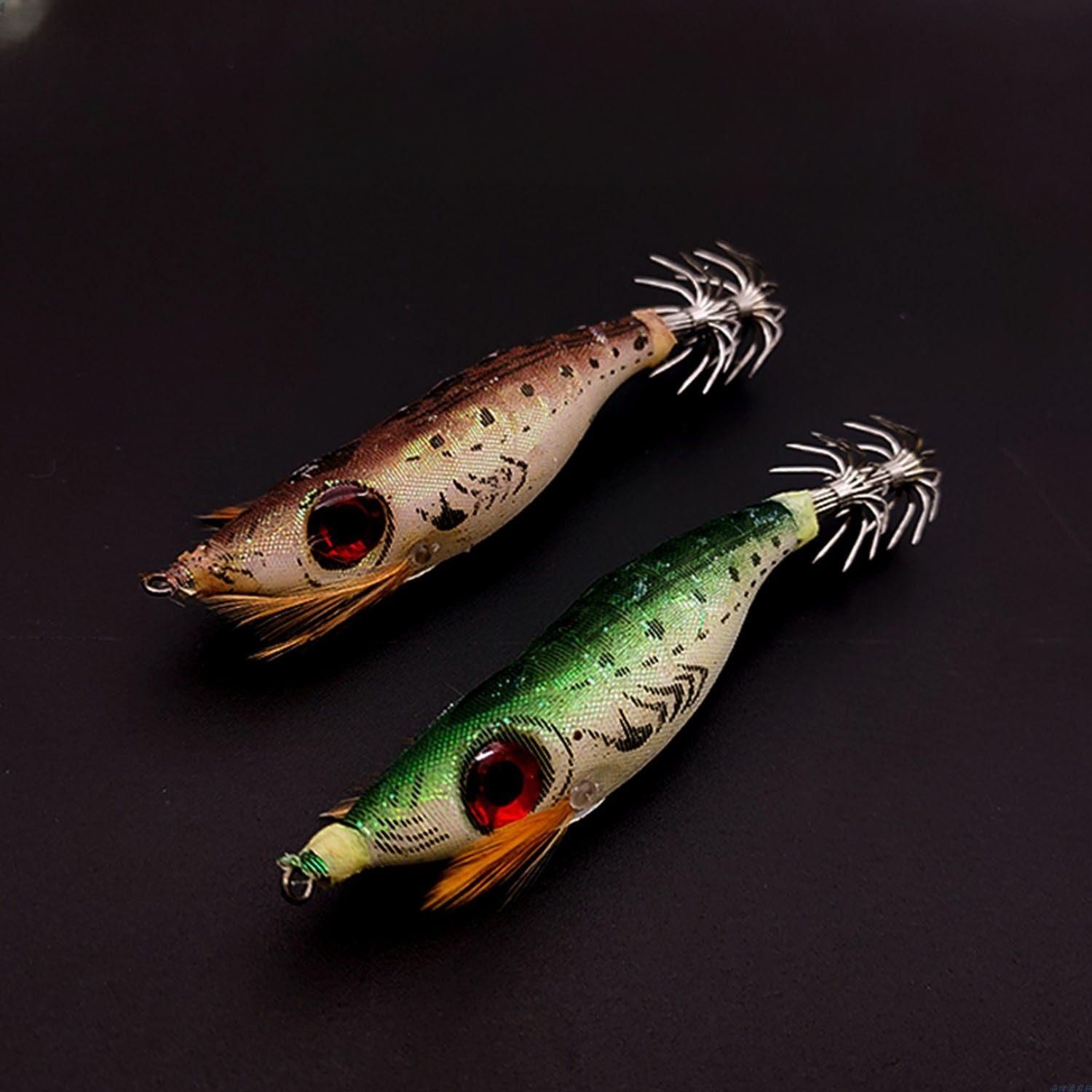 머털 세트 구성 갑오징어 문어낚시 쭈꾸미 무늬에기 진짜 다크그린 10cm 9g - 상품 이미지