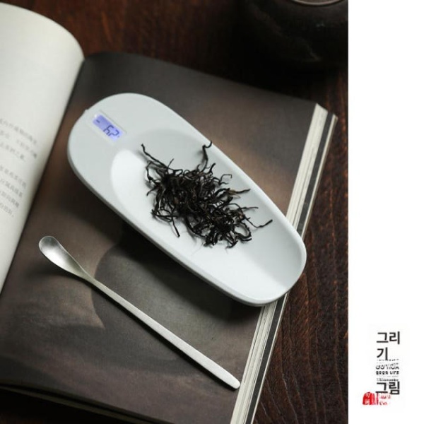 프리미엄 찻잎 정밀 전자 다도용 계량기 차무게 측정 카페용 젯블랙 젯블랙 - 상품 이미지