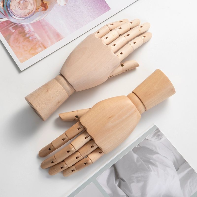 손목마네킹 우드 팔찌 소품 상반신 의류 스탠드 촬영 여성 모델 액세서리 손가락 마네킹손 - 상세 이미지 5