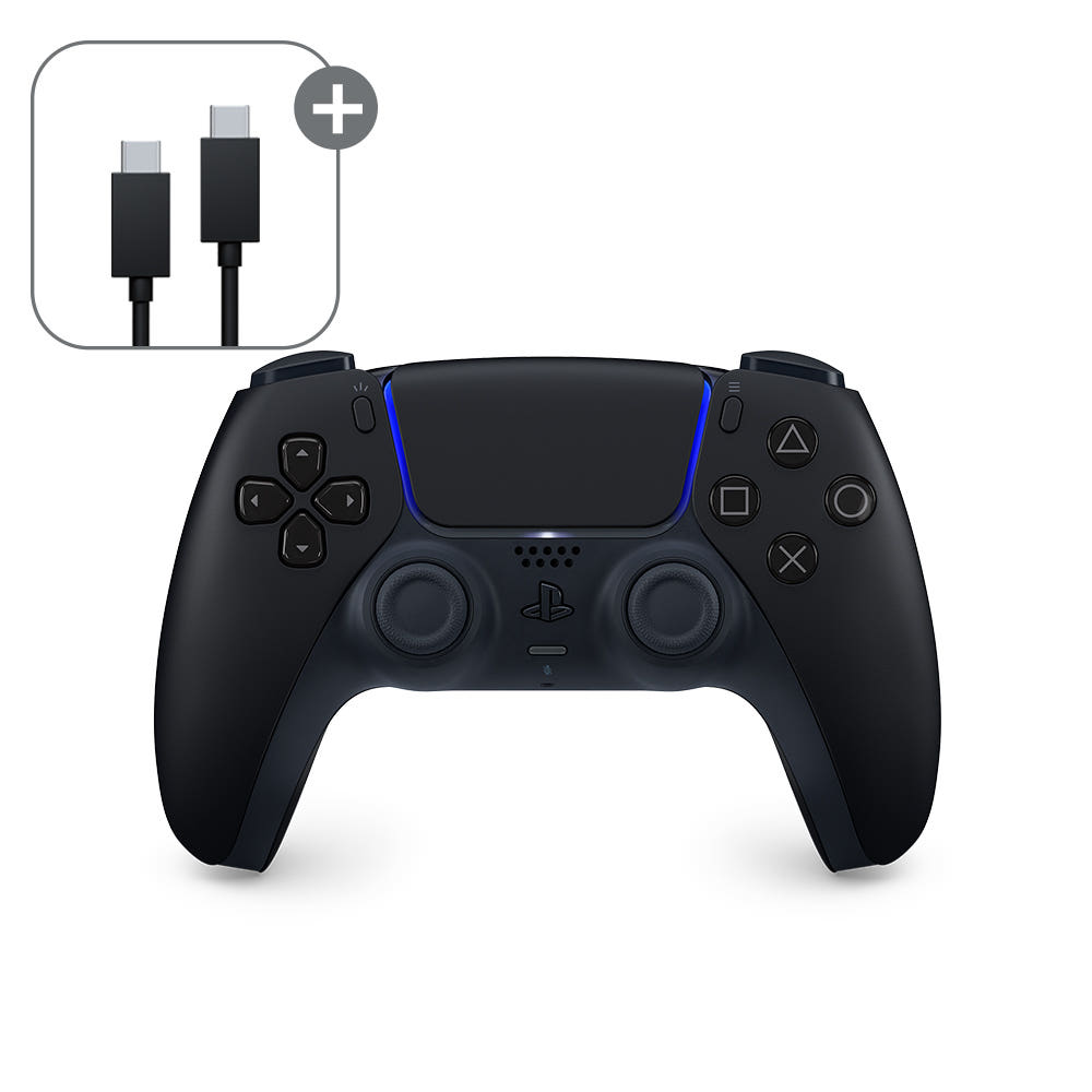 PS5 듀얼센스 미드나이트 블랙 + USB케이블