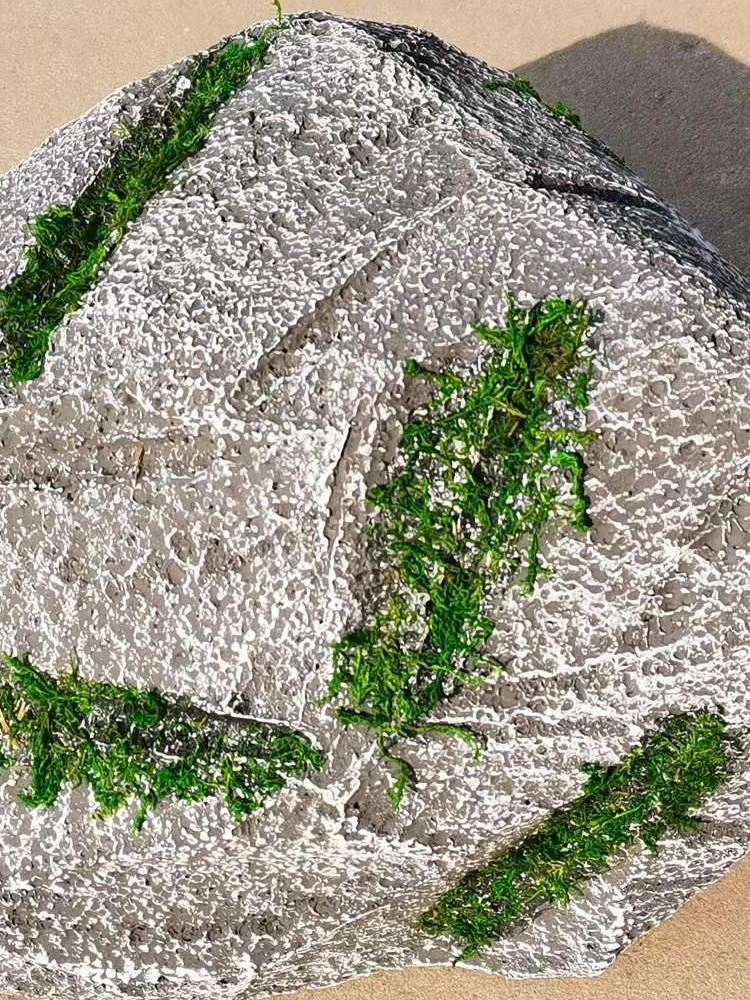 가짜돌 소품 스티로폼 조경 무대 인조 바위 인공 모형 연회색 50cm - 상세 이미지 2