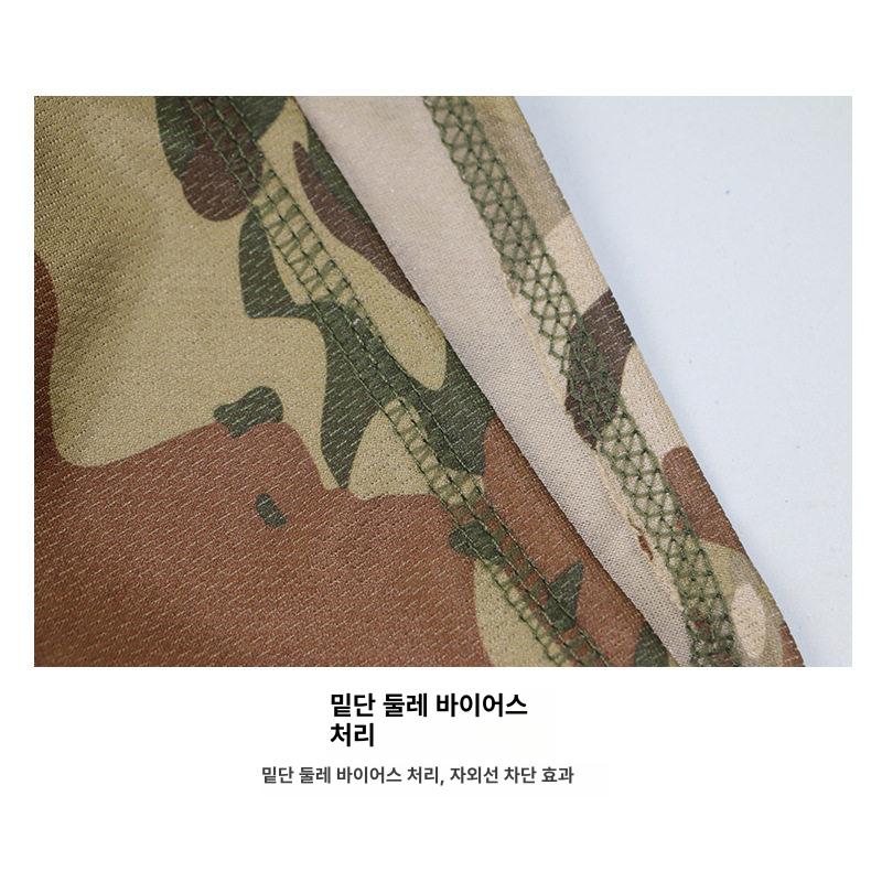 녹색 디지털 카모 두건 위장 얼굴 방패 각반 겨울 목 올 랜드 컬러 - 상세 이미지 4