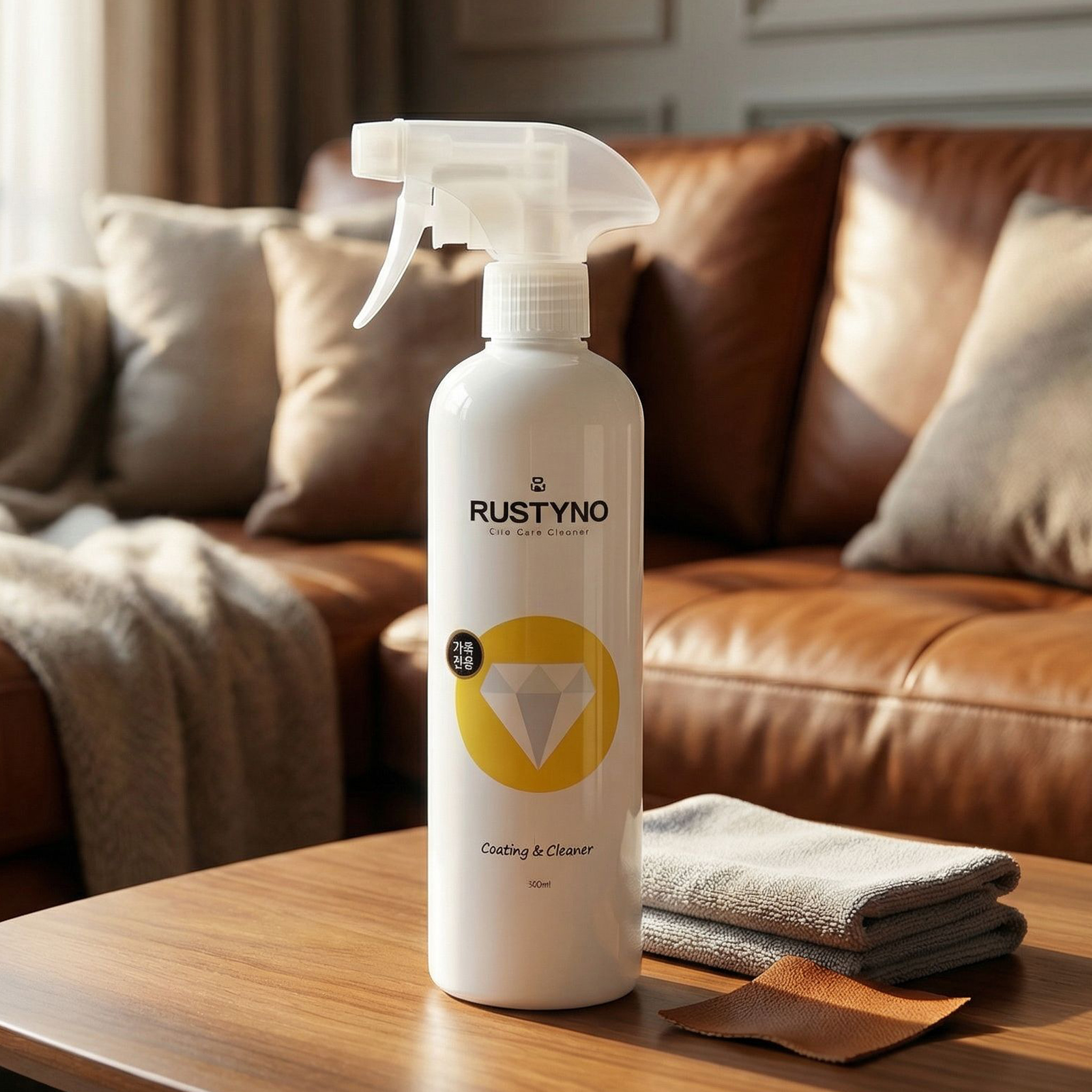 러스티노 가죽 클리너 500ml 소파 보호제 코팅제 천연 인조 명품가방 곰팡이제거 제품 이미지