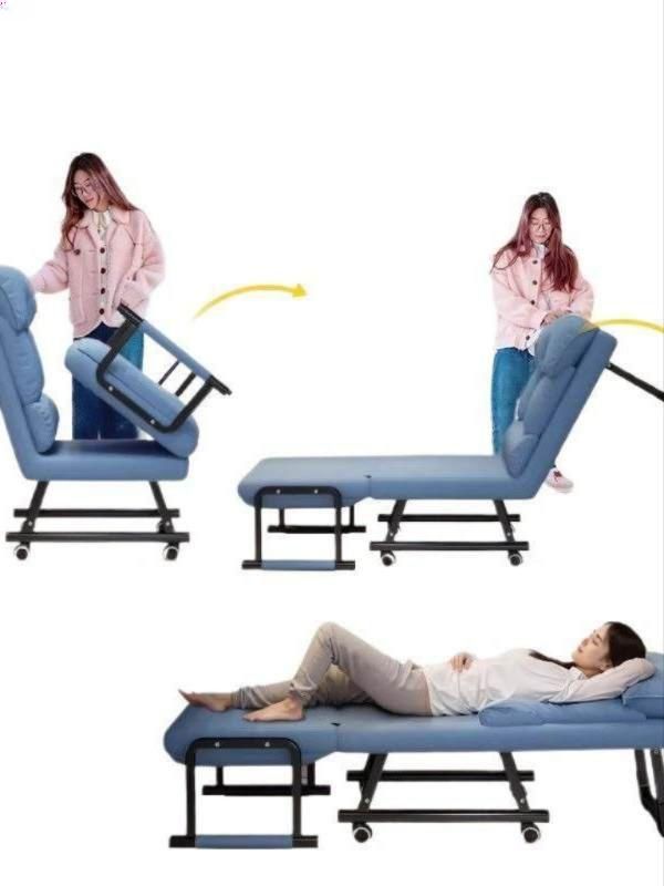 접이식 의자 베드 안락의자 릴렉스 암체어 무중력 리클라이너 1인용 안락 체어 휴식 - 상세 이미지 4