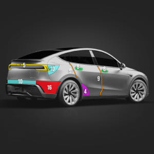 저스트쉴드 테슬라 모델Y 주니퍼 PPF필름 헤드라이트 데일라이트 부분구매 실사용 후기 | 효과 있을까? - 상품 이미지 2