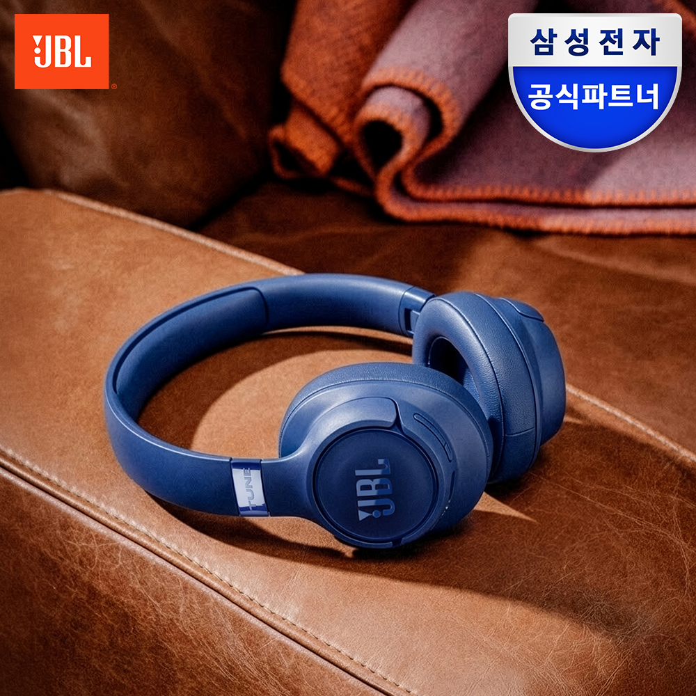 삼성공식파트너 JBL T730BT 블루투스 헤드셋 무선 헤드폰 블루 - 상품 이미지