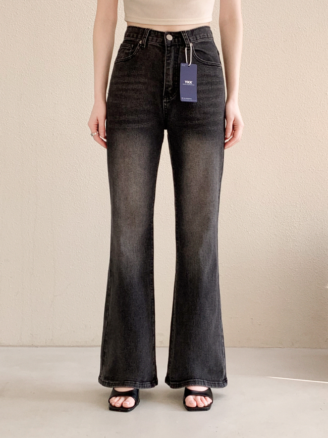 [자체제작] Day Jeans No.77 흑청 스판 워싱 부츠컷 데님 팬츠 ps5583 이미지 6