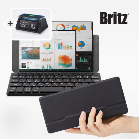(리뷰이벤트) 브리츠 BZ-BK7 무선 휴대용 블루투스 키보드 애플 태블릿 PC 핸드폰