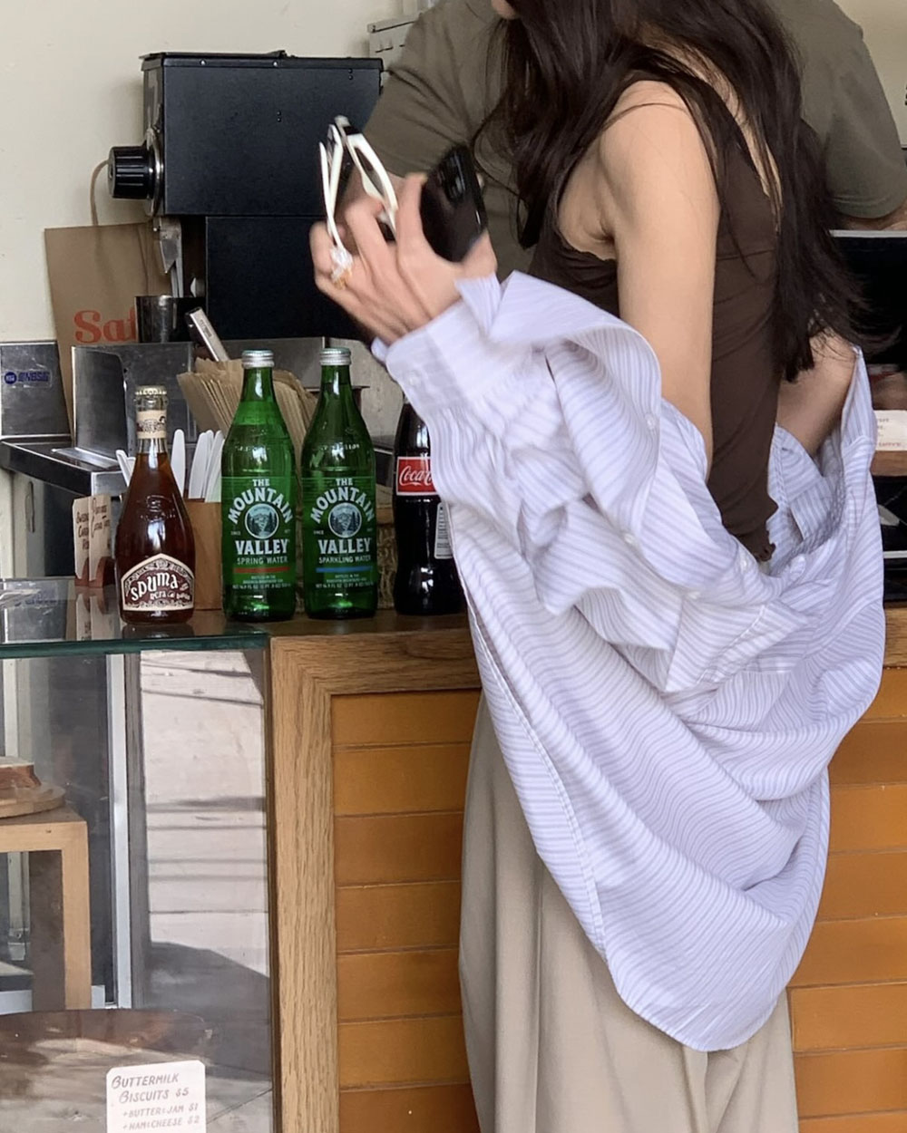 [일부당일] 아웃핏 비조 팬츠 와이드 스판 슬랙스 (3c) 이미지 3