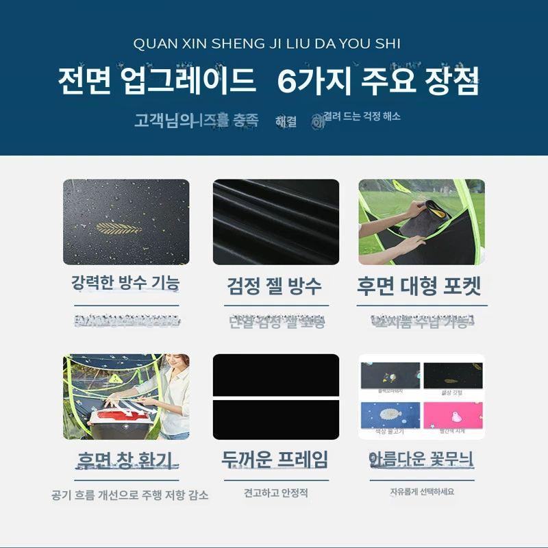 스쿠터우산 비가림막 오토바이 C1 방수 윈드스크린 지붕 블랙 테두리 골드 페더 - 상세 이미지 2