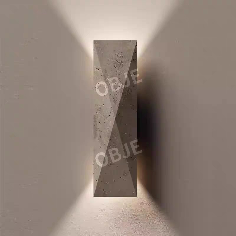 벽등 홈카페 LED 천연 트래버틴 젠스타일 벽조명 인테리어 무드등 벽등 - 상품 이미지