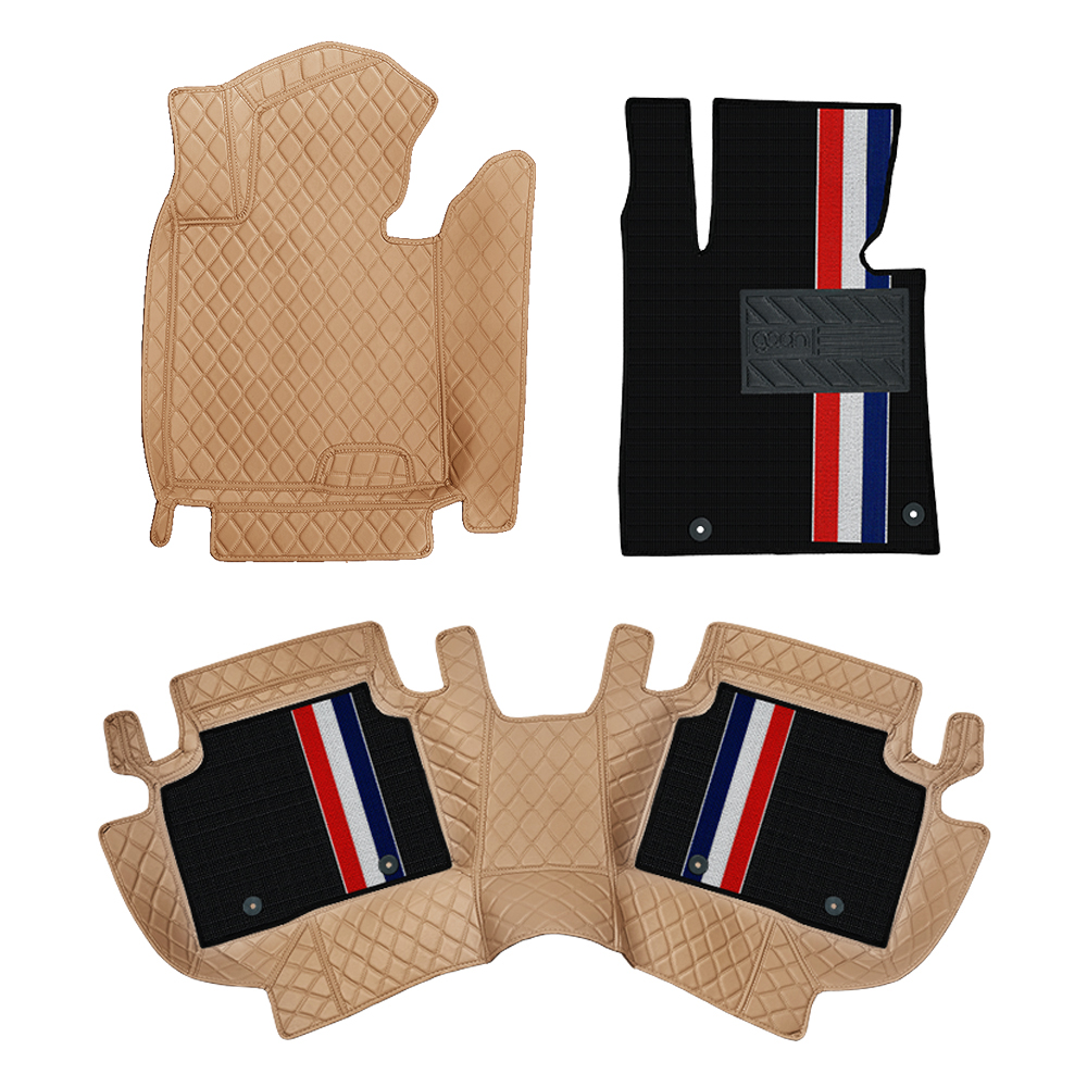 가온 카매트 7D 오니핏 입체 가죽 코일 차량 바닥 발매트 앞좌석 제품 이미지