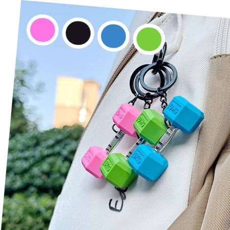 헬스 덤벨 크로스핏 헬창 운동 가방 차키 키링 가꾸