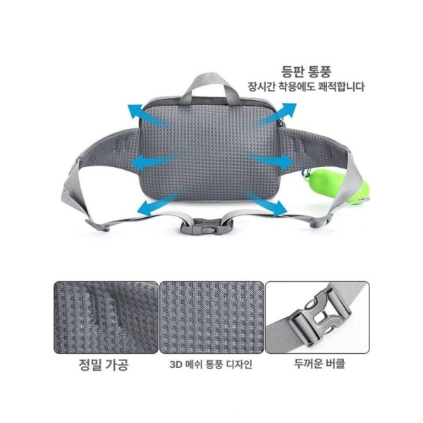 프리미엄 강아지 자동줄 리드줄 소형견 중형견 애견 목줄 훈련 가방 파우치 다크블루 600ml PVC소재 - 상세 이미지 4