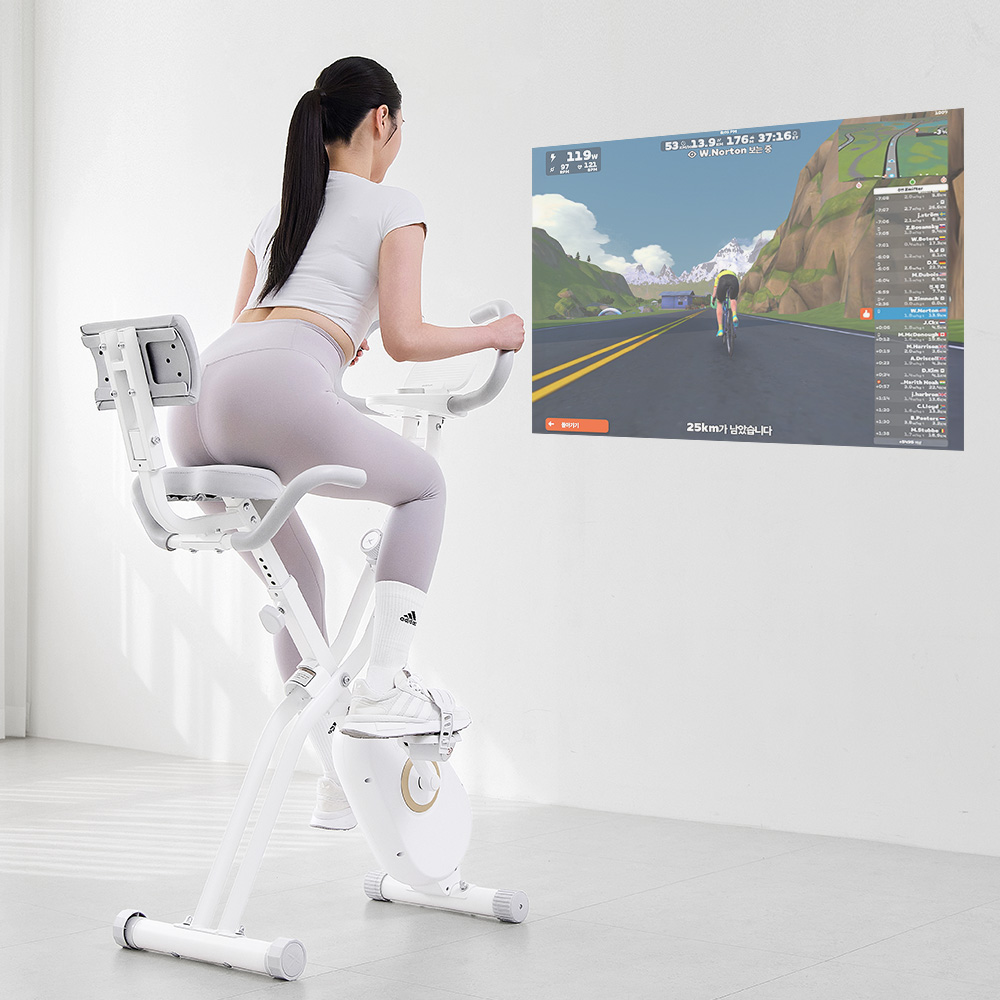 숀리 엑스바이크 E4메타 실내자전거 접이식 바이크 즈위프트 가정용 헬스 사이클 홈트운동기구 이미지 3