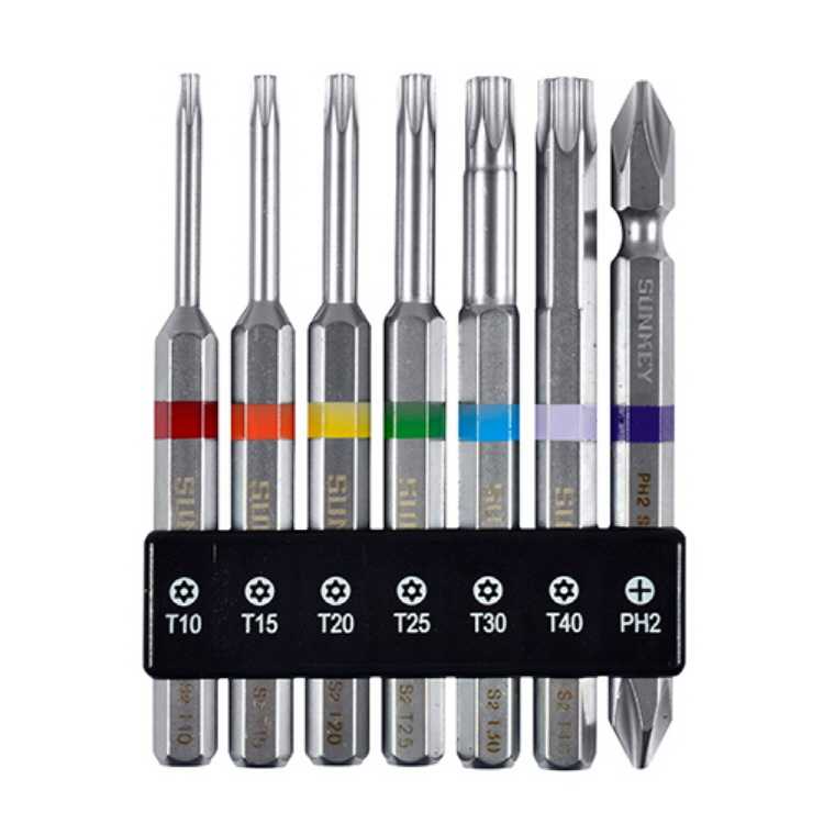 썬키 홀별비트 세트 PH2 T10~T40 75mm STB-775S - 상품 이미지
