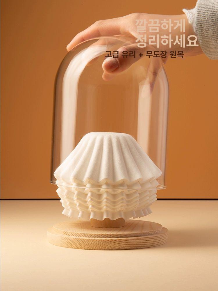 필터 보관함 커피 종이 케이크 컵 소형 155형요소화이트 100매 - 상세 이미지 2