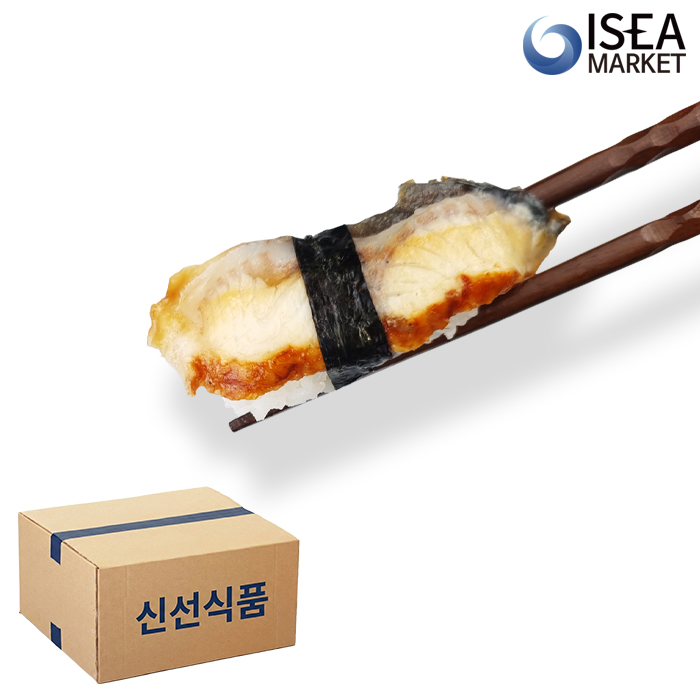 초밥용 민물장어 3kg(120gx25팩) 양념 장어 슬라이스 박스 - 상품 이미지