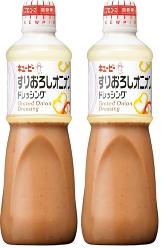 큐피 1L 갈은 양파 드레싱 1000ml (업소용) 대용량 (X 2)