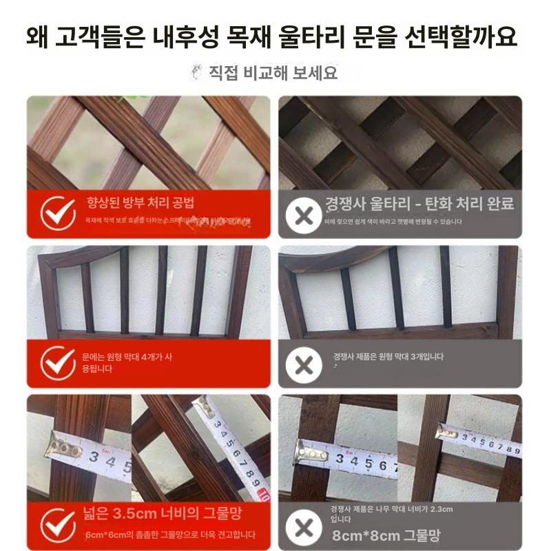 대문 철문 시골집 울타리 테라스 차고문 전원주택 담장 이중문 평지용 120너비 x 80높이 - 상세 이미지 4