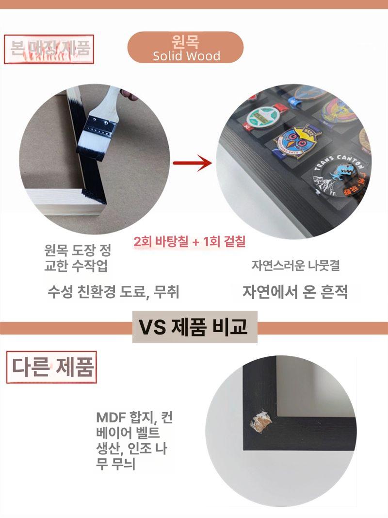 메달거치대 마라톤 정리 보관 걸이대 디스플레이 진열대 3 x 5 15개 엘레강트블랙 블랙 - 상세 이미지 5
