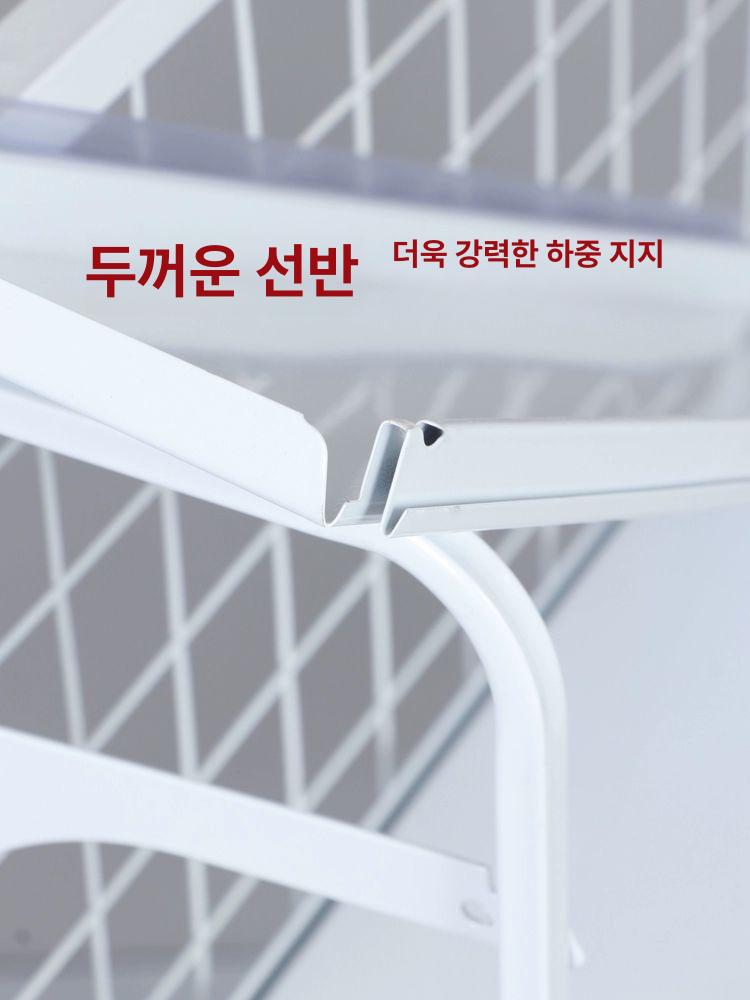 마트 매대 과자 미니펜트리 진열대 상품 팬트리 높이 80 투명 스트립 5단 - 상세 이미지 5